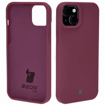 Silikonowe etui Bizon Soft Case do iPhone 15 Plus, ciemnofioletowe