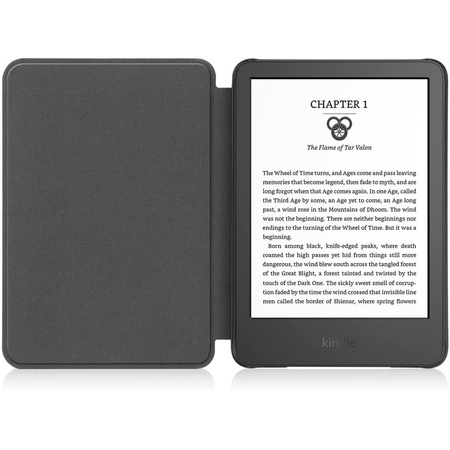 Etui Bizon Case Tab Croc do Amazon Kindle 11th Generation 2022, różowozłote