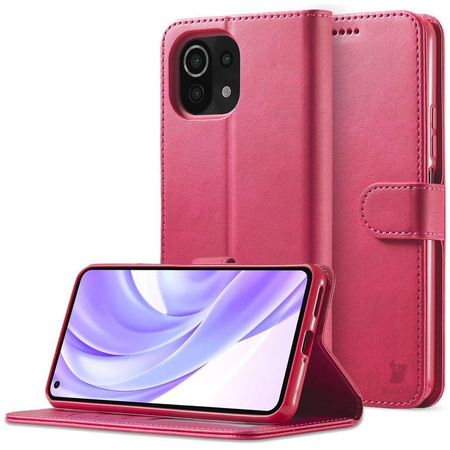 Etui Bizon Case Wallet do Xiaomi Mi 11, różowe