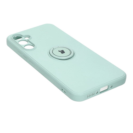 Etui Bizon Case Silicone Ring Sq do Samsung Galaxy A34 5G, turkusowe