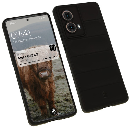 Pancerne etui Bizon Case Tur do Motorola Moto G85 5G, czarne