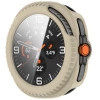 Etui ze szkłem do zegarka Bizon Case+Glass Watch do Samsung Galaxy Watch 8 Classic 46 mm, beżowe