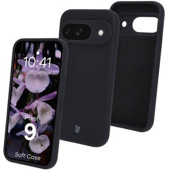 Silikonowe etui Bizon Soft Case do Google Pixel 9, czarne