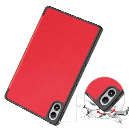 Etui z klapką Bizon Case Tab Lizard do Xiaomi Redmi Pad 2 Pro, czerwone