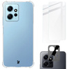 Etui + 2x szkło + obiektyw Bizon Case Clear Pack do Xiaomi Redmi Note 12 4G, przezroczyste