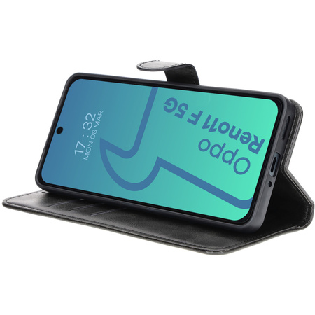 Etui z klapką Bizon Case Pocket do Oppo Reno11 F 5G, czarne