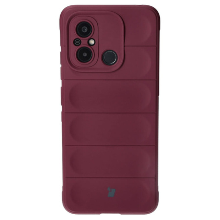 Pancerne etui Bizon Case Tur do Xiaomi Redmi 12C, burgundowe