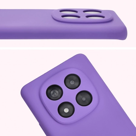 Silikonowe etui Bizon Soft Case do Xiaomi Redmi Note 14 Pro 4G, fioletowe