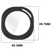 Etui ze szkłem do zegarka Bizon Case+Glass Watch do Samsung Galaxy Watch 8 Classic 46 mm, matowe czarne
