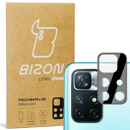 Szkło na aparat Bizon Glass Silk Lens dla Poco M4 Pro 5G / Redmi Note 11S 5G, 2 sztuki