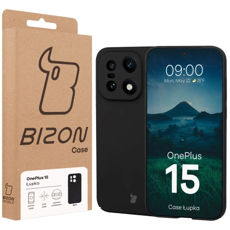 Etui Bizon Case Łupka do OnePlus 15, czarne