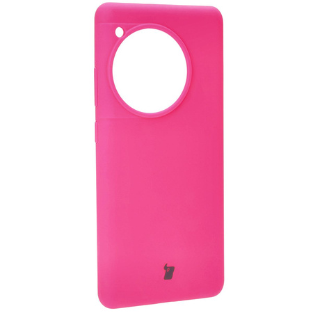 Silikonowe etui Bizon Soft Case do OnePlus 12R, neonowo-różowe