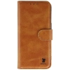 Etui z klapką Bizon Case Pocket do iPhone 17 Pro, brązowe