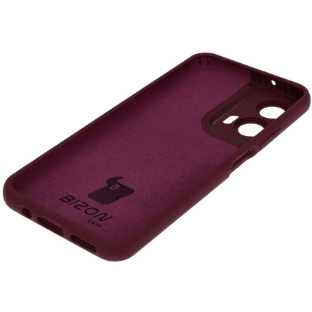 Silikonowe etui Bizon Soft Case do Motorola Moto G35 5G, ciemnofioletowe