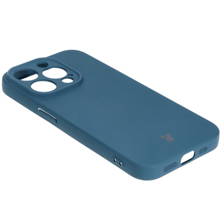 Etui Bizon Case Silicone do Apple iPhone 15 Pro, granatowe