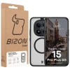 Etui z pierścieniem magnetycznym Bizon Case MatteO do Xiaomi Redmi Note 15 Pro Plus 5G, przydymione-czarne