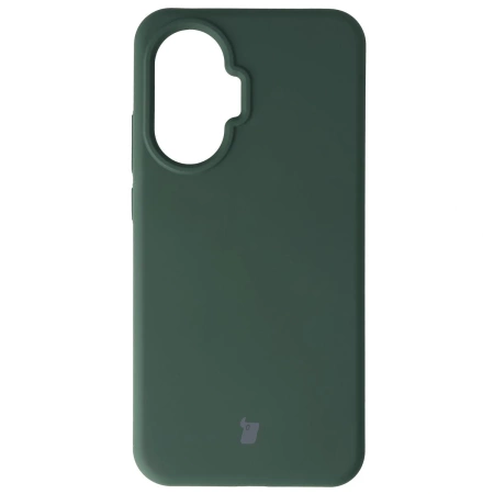 Silikonowe etui Bizon Soft Case do Xiaomi POCO F7, ciemnozielone