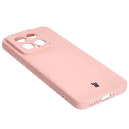 Etui Bizon Case Silicone Sq do Xiaomi 14, jasnoróżowe