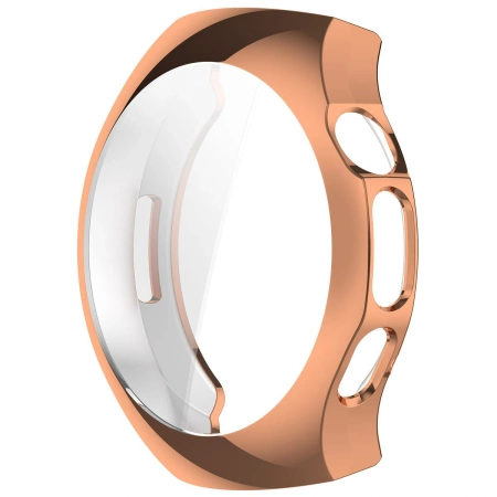 Etui z osłoną ekranu Bizon Case Watch Felipe do Huawei Watch 5 42mm, różowozłote