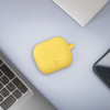 Silikonowe etui z karabińczykiem Bizon Case Headphone Silicone do Galaxy Buds 3/3 Pro/3 FE, żółte
