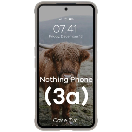 Pancerne etui Bizon Case Tur do Nothing Phone (3a), jasnoszare