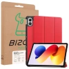 Etui z klapką Bizon Case Tab Croc do Xiaomi Redmi Pad 2 Pro, czerwone