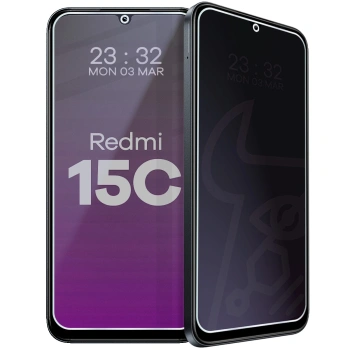 Prywatyzujące szkło hybrydowe Bizon Glass Mule Shadow do Xiaomi Redmi 15C 4G, matowe