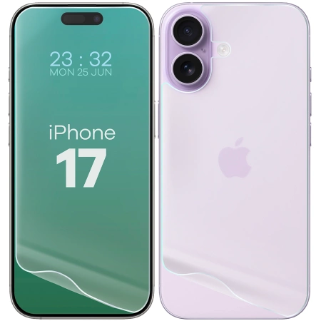 Folia hydrożelowa na tył i przód Bizon Glass Hydrogel Pack do iPhone 17