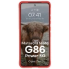 Pancerne etui Bizon Case Tur do Motorola Moto G86 Power 5G, czerwone