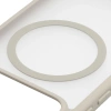 Etui z pierścieniem magnetycznym Bizon Case MatteO do Xiaomi POCO F8 Pro, przydymione-beżowe