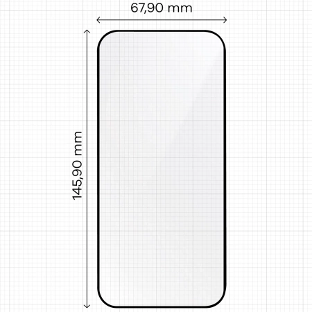 Szkło hartowane z ramką do łatwej aplikacji Bizon Glass Aplikator do iPhone 17 Pro, 2 sztuki
