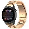 Pasek ze stali nierdzewnej do smartwatcha, Bizon Strap Watch Aura, Quick Release 18 mm, różowozłoty