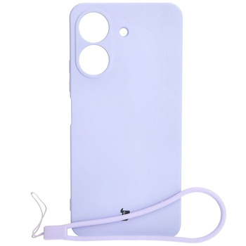 Etui Bizon Case Silicone do Redmi 13C / Poco C65, jasnofioletowe