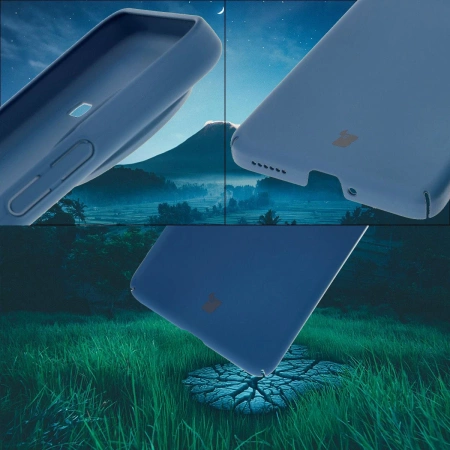 Etui Bizon Case Łupka do Xiaomi Poco F7 Ultra, niebieskie