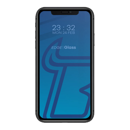 Szkło hartowane Bizon Glass Edge do iPhone 11 / XR, czarne