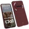 Pancerne etui Bizon Case Tur do Nothing Phone (3a), burgundowe