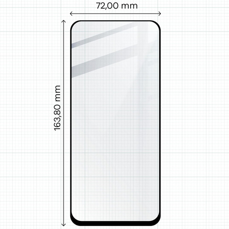 Szkło hartowane Bizon Glass Edge 2 do Redmi 12, czarne