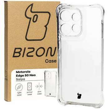 Elastyczne etui Bizon Case Salpa do Motorola Edge 50 Neo, przezroczyste