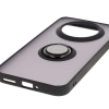 Etui z uchwytem na palec Bizon Case Hybrid Ring do Realme 14 Pro Plus 5G, przydymione z czarną ramką