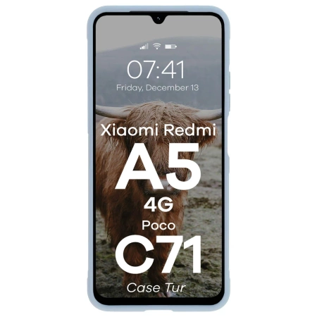 Pancerne etui Bizon Case Tur do Xiaomi Redmi A5 4G / POCO C71 4G, jasnoniebieskie