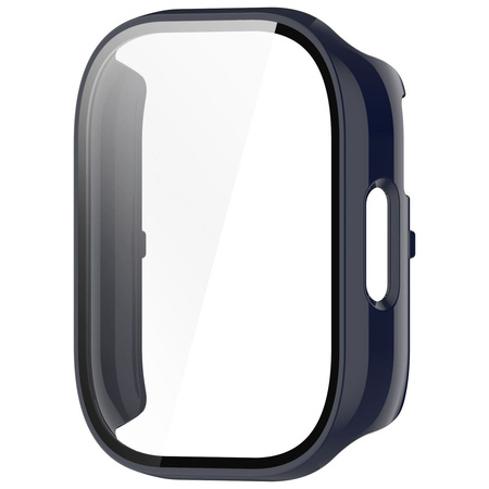 Etui ze szkłem do zegarka Bizon Case+Glass Watch do Xiaomi Redmi Watch 5 Active, niebieskie