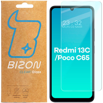 Szkło hartowane Bizon Glass Clear 2 do Redmi 13C/13C 5G/Poco C65