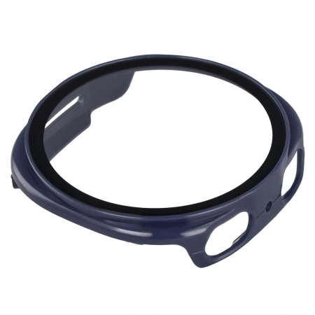 Etui ze szkłem do zegarka Bizon Case+Glass Watch do Samsung Galaxy Watch 8 40 mm, niebieskie