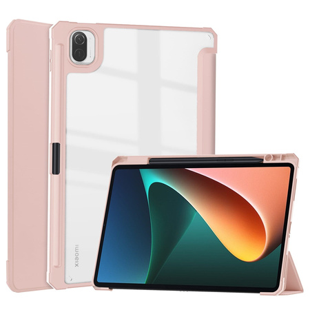 Etui Bizon Case Tab Clear Matt do Xiaomi Pad 5 / 5 Pro 11.0, różowozłote
