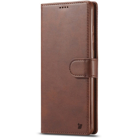 Etui Bizon Case Wallet do Galaxy A73 5G, ciemnobrązowe