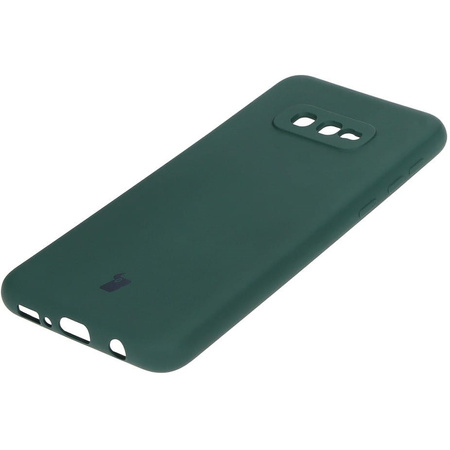 Etui Bizon Case Silicone do Galaxy S10e, ciemnozielone