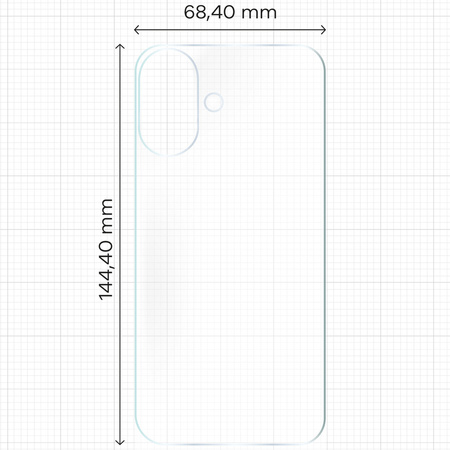 Folia hydrożelowa na tył Bizon Glass Hydrogel Back Duo do iPhone 16, 2 sztuki