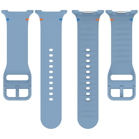 Silikonowy pasek Bizon Strap Watch Silicone G do Galaxy Watch 8 40 mm / 44 mm / 8 Classic 46 mm, niebieski