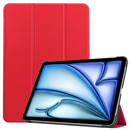 Etui Bizon Case Tab Croc do iPad Air 13" 2025 / 2024, czerwone