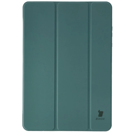Etui z klapką Bizon Case Tab Clear Matt do Galaxy Tab S11, ciemnozielone